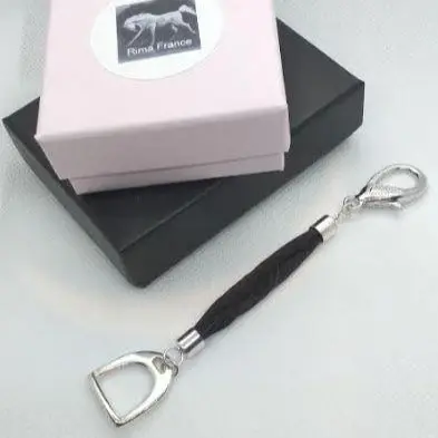 Bijou de sac en crin de cheval "Étrier" 1
