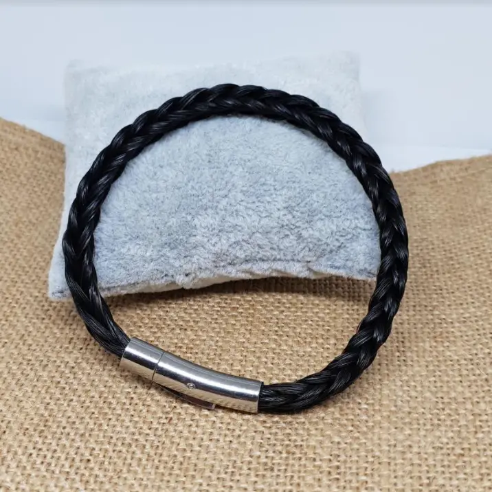 Bracelet en crin de cheval "Carré"