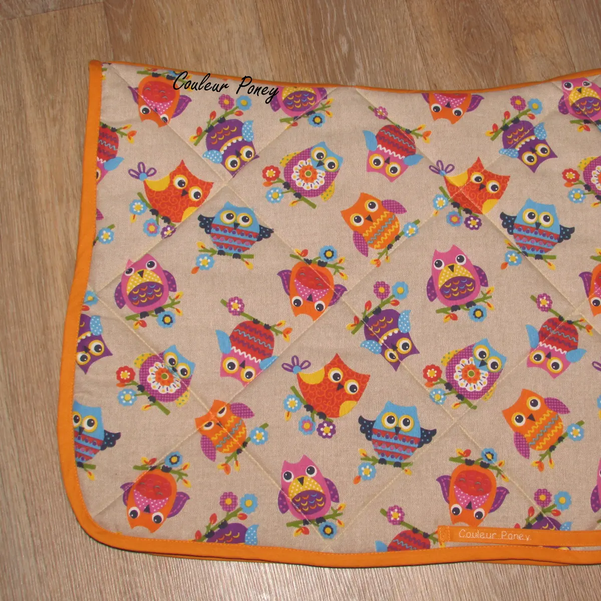 Tapis de selle pour cheval chouette