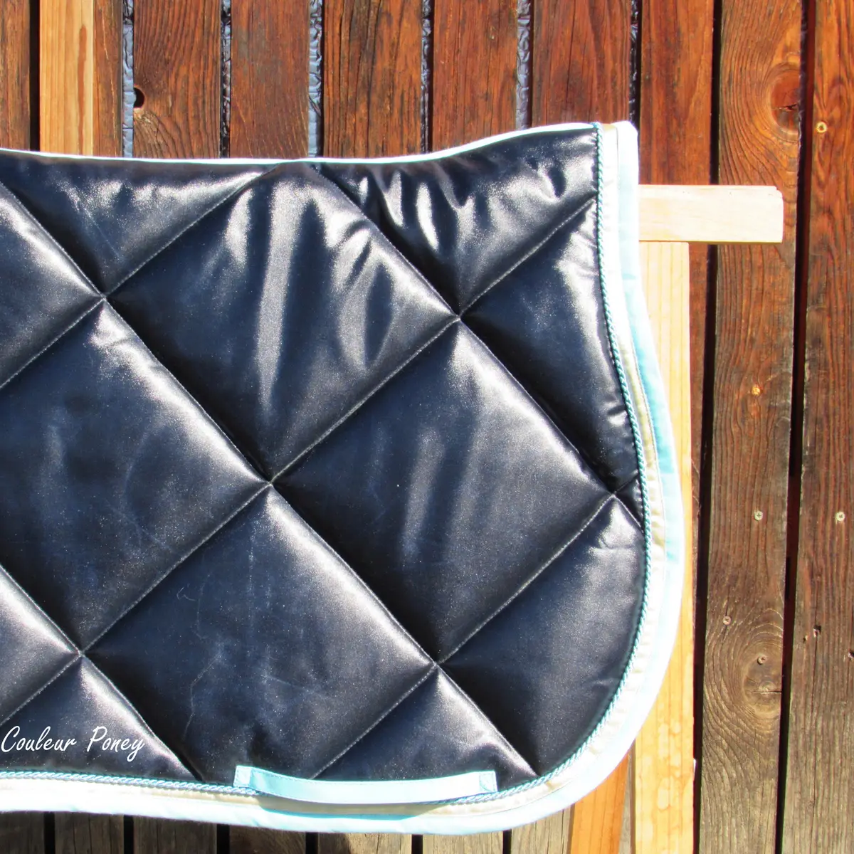 Black pony saddle pad