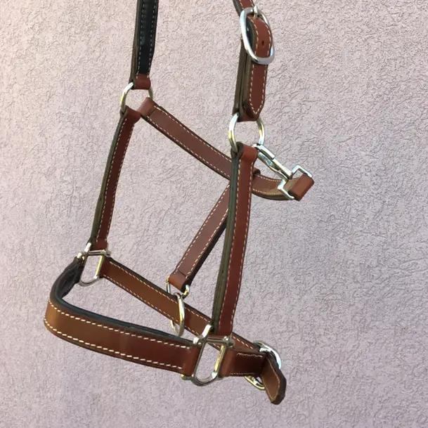 Hazel leather halter