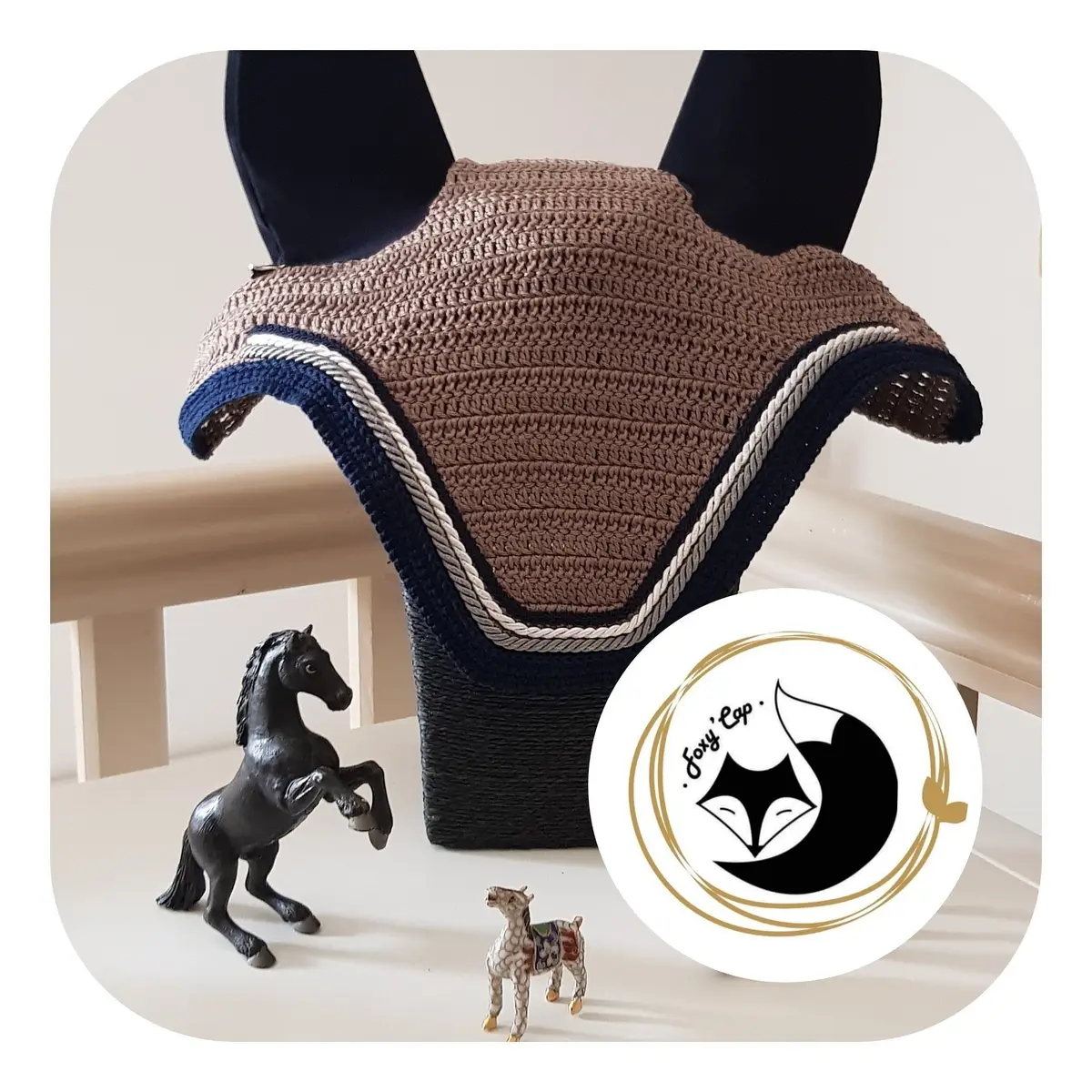 Bonnet d'équitation court - Modèle 2 Foxy'Cap
