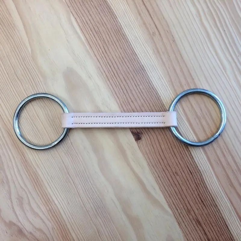 Flat leather bit