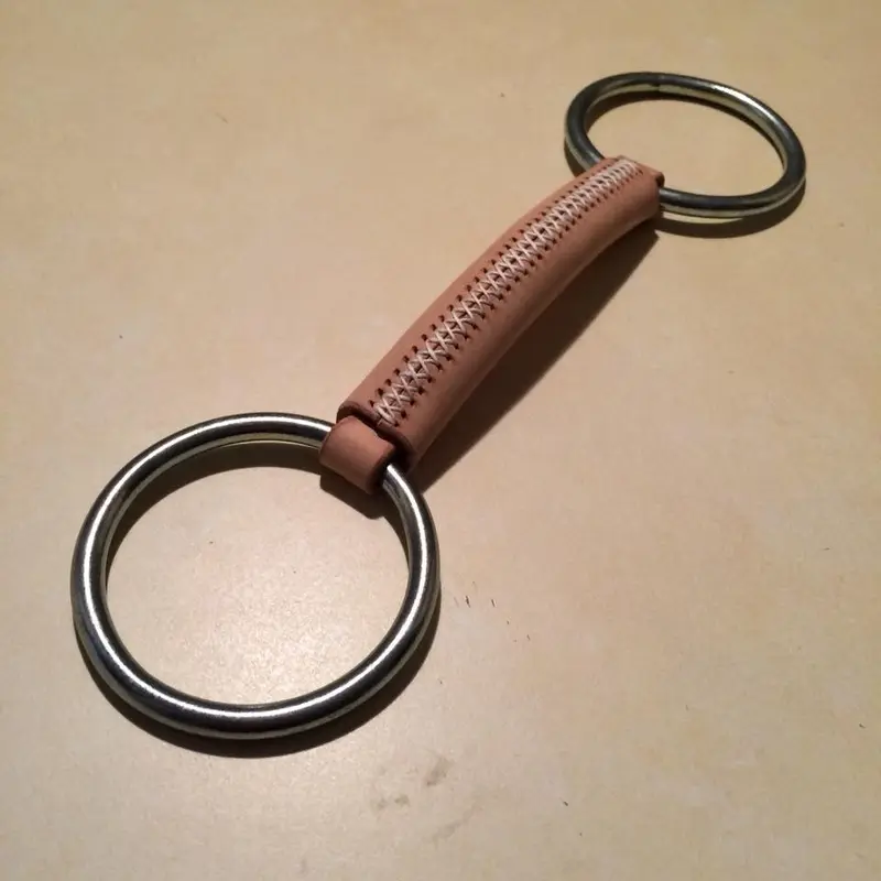 Round leather bit