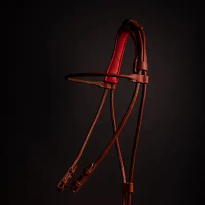 Round-stitched outdoor snaffle bridle 1