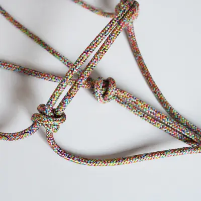 Miniature Shetland size simple natural horsemanship halter 1