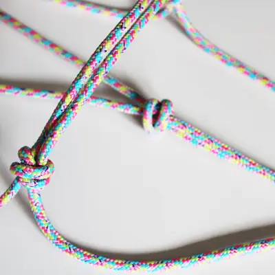 Pony size simple natural horsemanship halter 7
