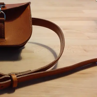Made from the same leather as the tack. 1