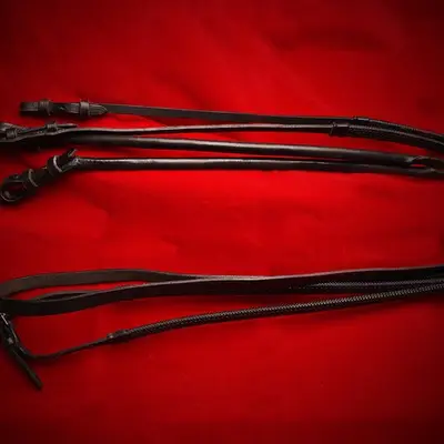 Reins for dressage bridle