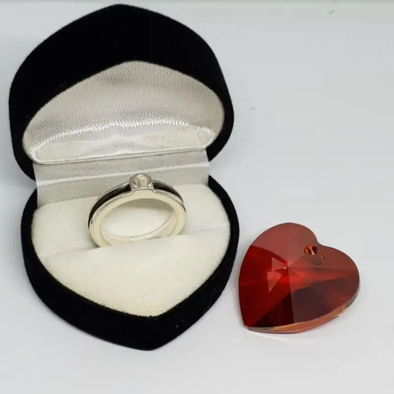 Bague en argent avec le crin de votre cheval