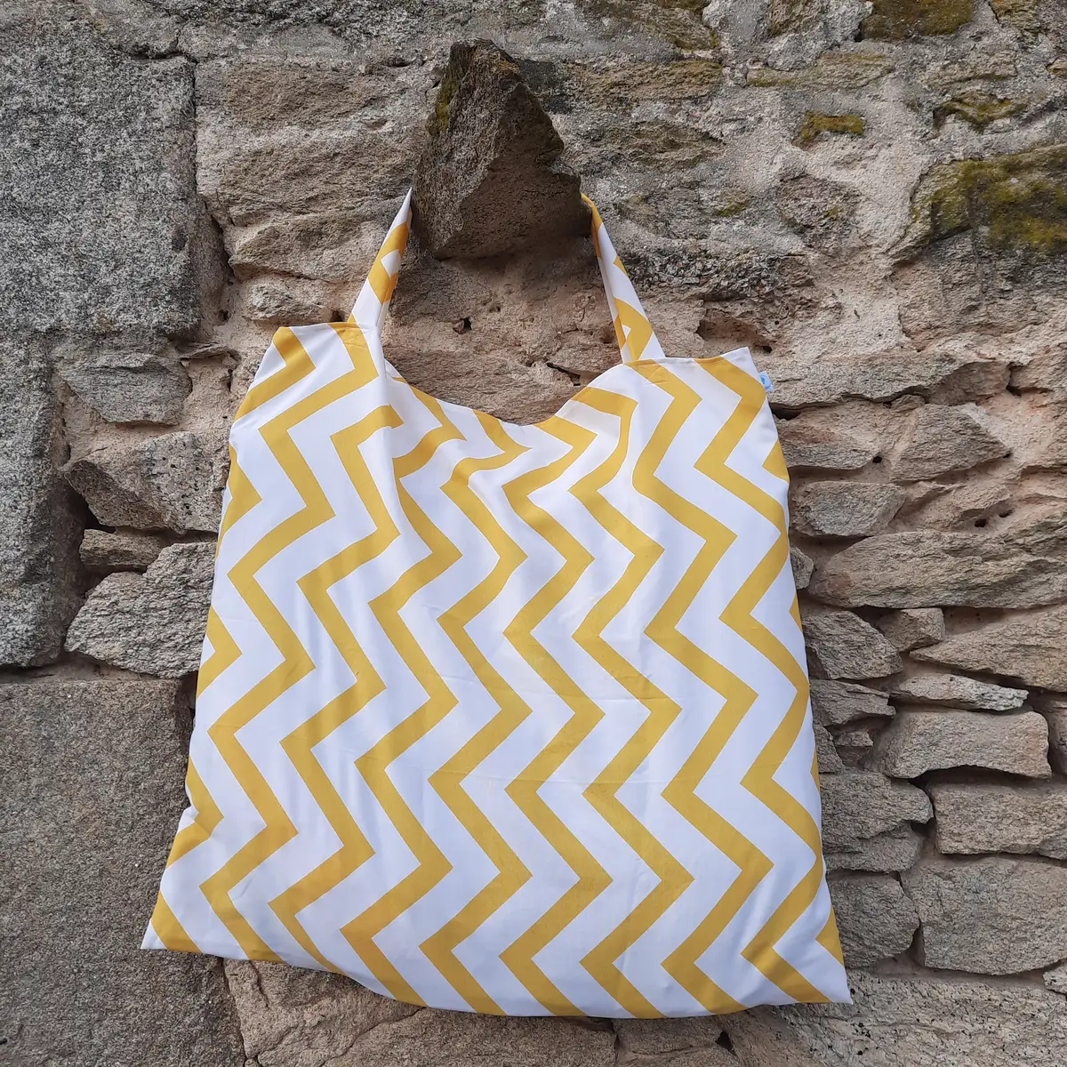 Sac à tapis zig zag jaune