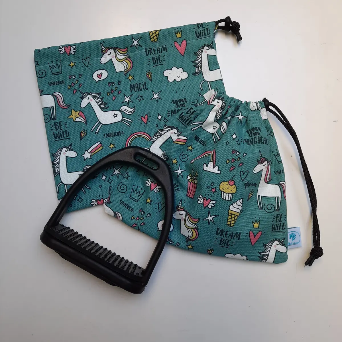 Glow-in-the-dark unicorns stirrup bags/covers