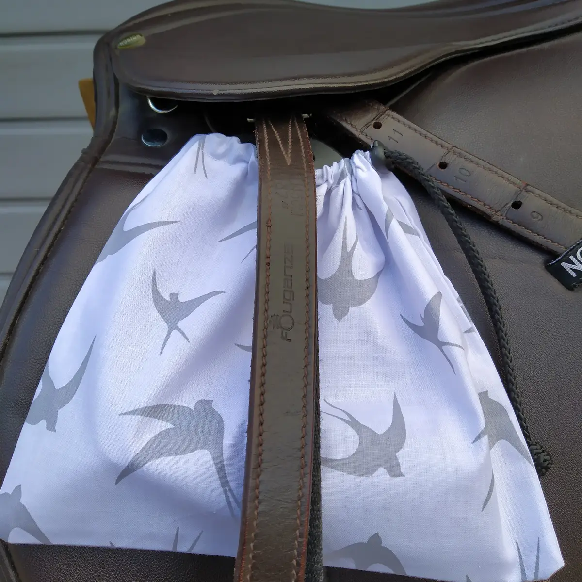 Swallows stirrup bags/covers