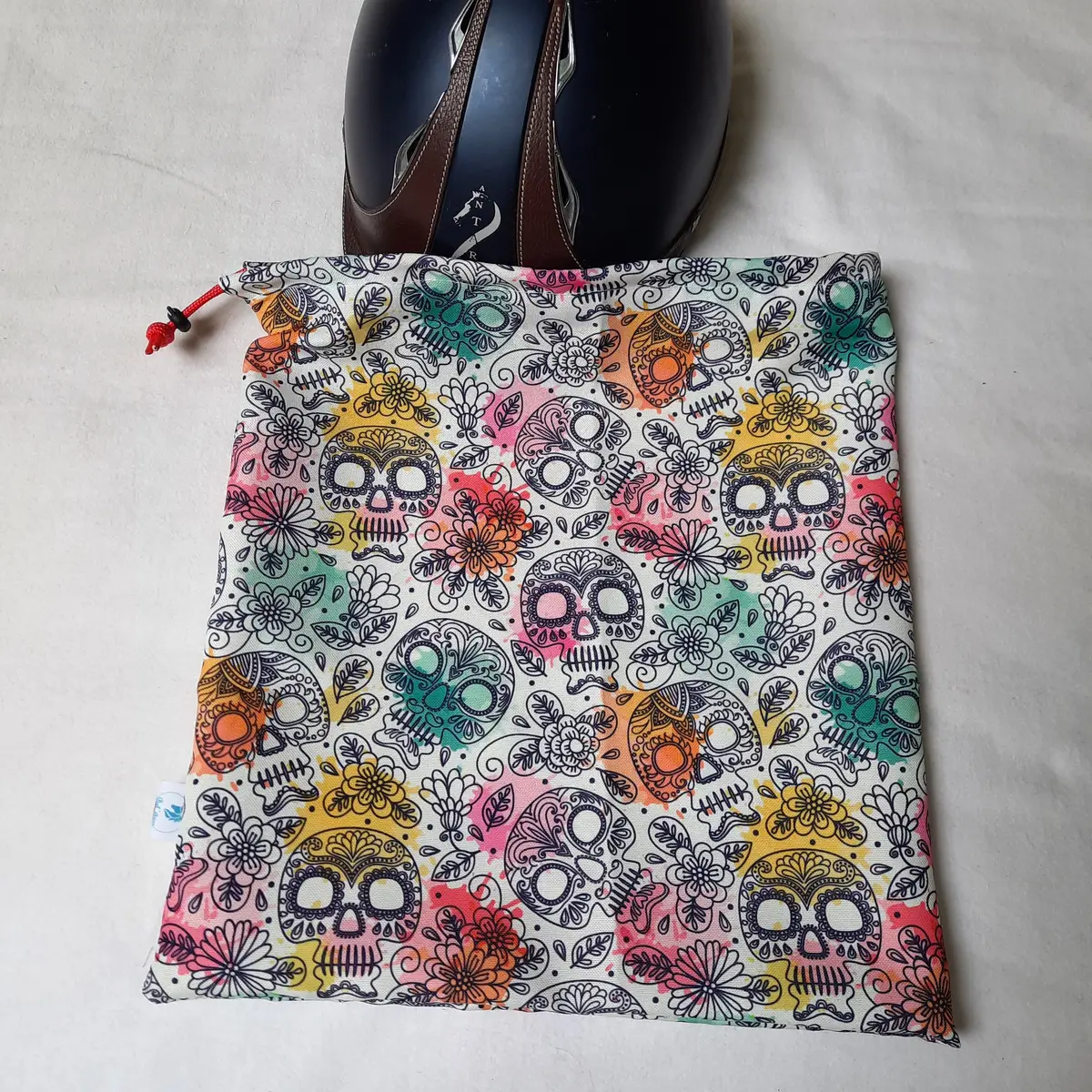 Waterproof Mexican skull helmet bag