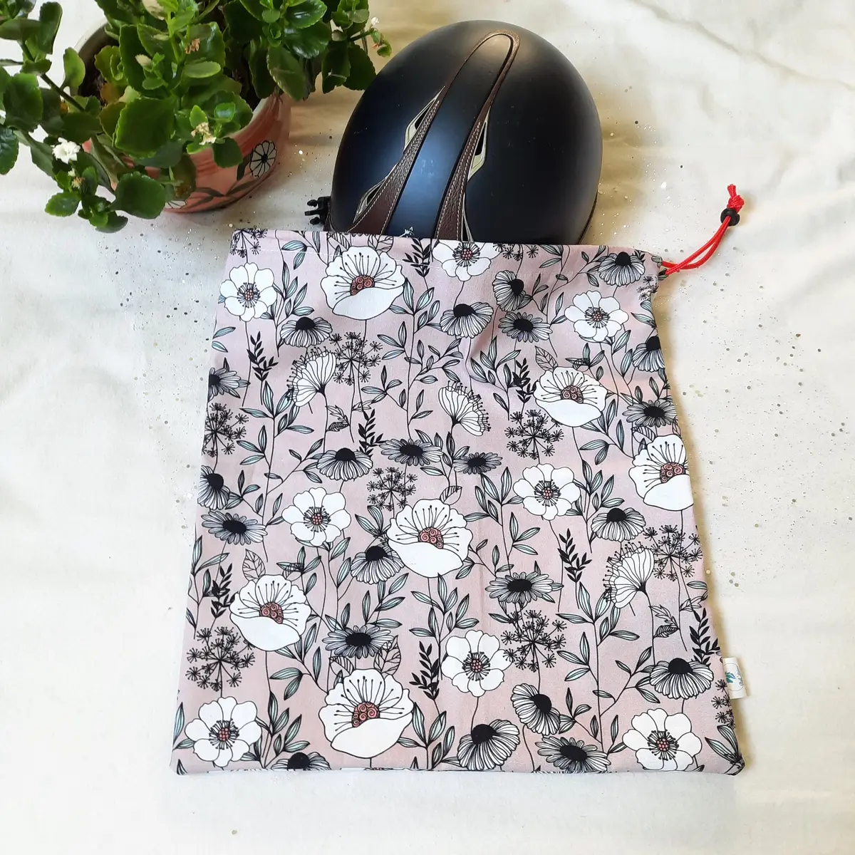Maxi flowers helmet bag