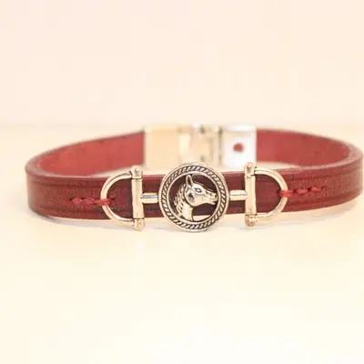 Horse's head leather bracelet 3