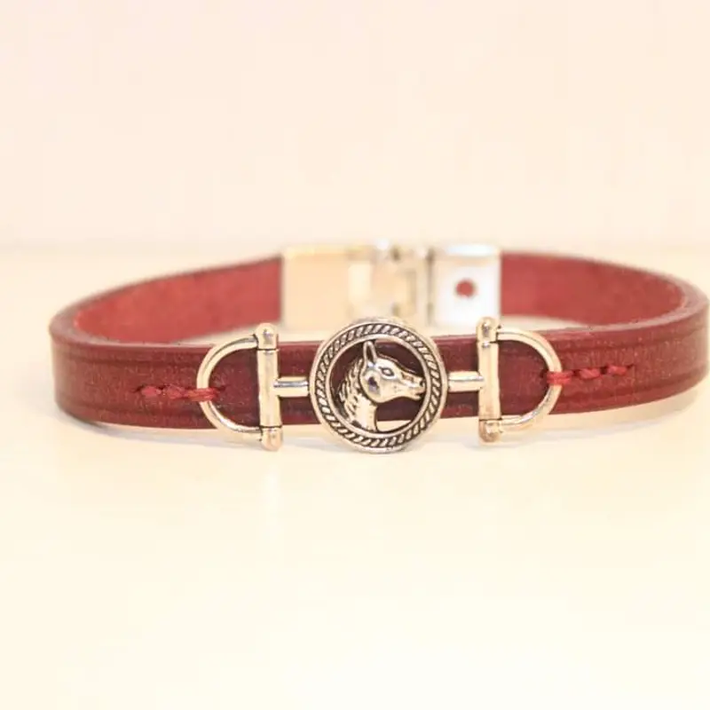 Horse's head leather bracelet 3