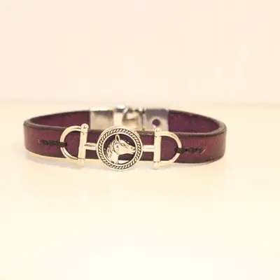 Horse's head leather bracelet 4