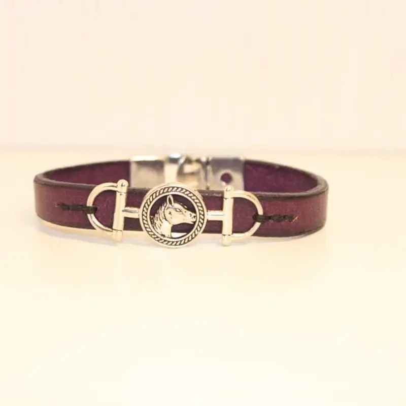 Horse's head leather bracelet 4