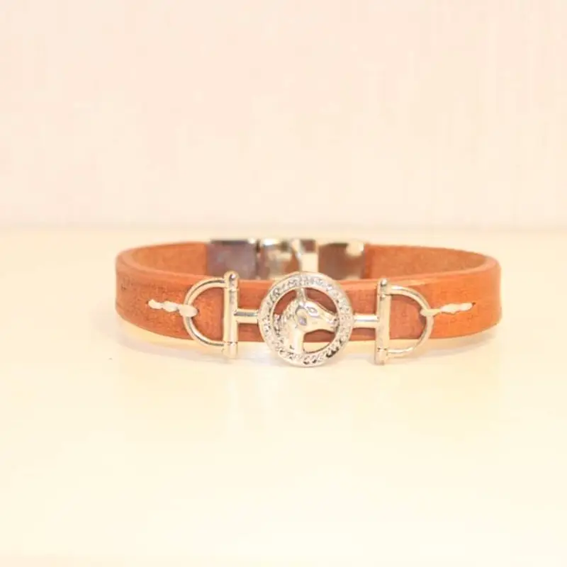 Horse's head leather bracelet 5