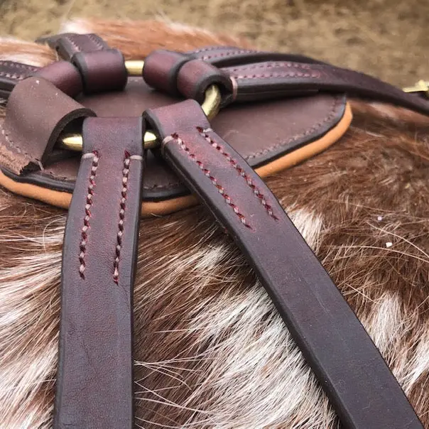 Western saddle breeching strap without crupper