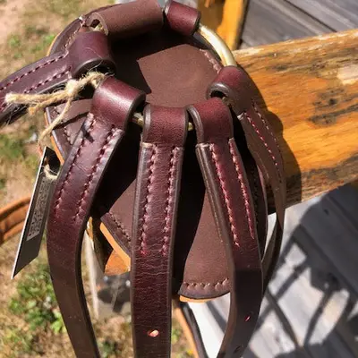 Western saddle breeching strap without crupper 3
