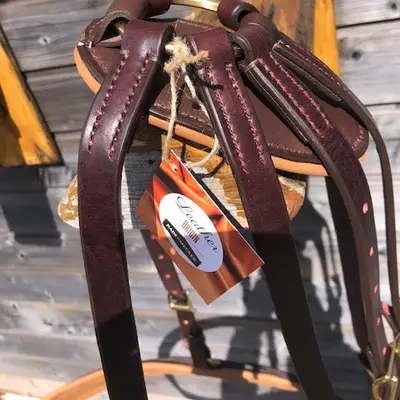 Western saddle breeching strap without crupper 4