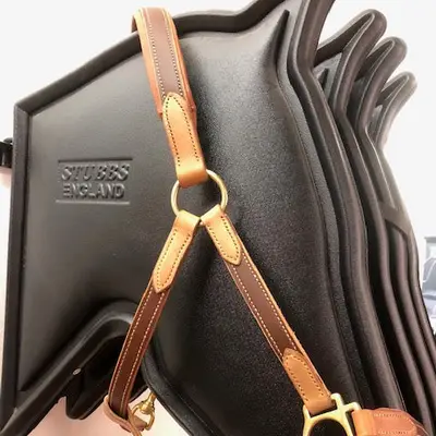Two-tone leather halter 4