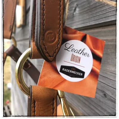 Two-tone leather halter 8