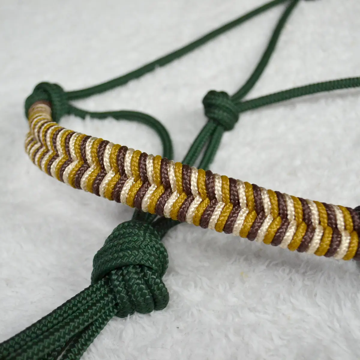 Obsidienne natural horsemanship braided halter 2