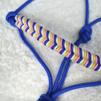 Obsidienne natural horsemanship braided halter 3