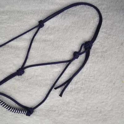 Azurite natural horsemanship braided halter 1