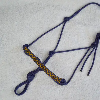 Lazuli natural horsemanship braided halter 1