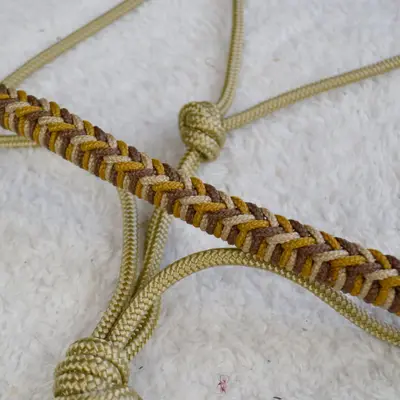 Quartz natural horsemanship braided halter 2