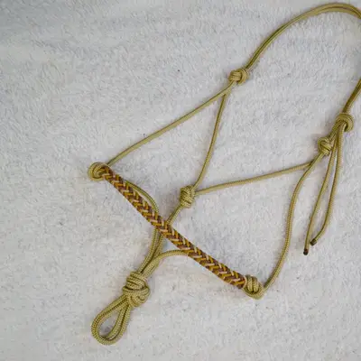 Quartz natural horsemanship braided halter 1