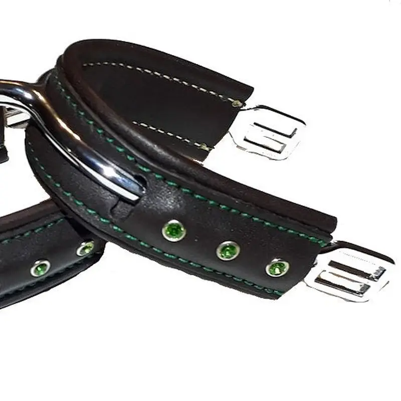 Diamanté spur straps 4