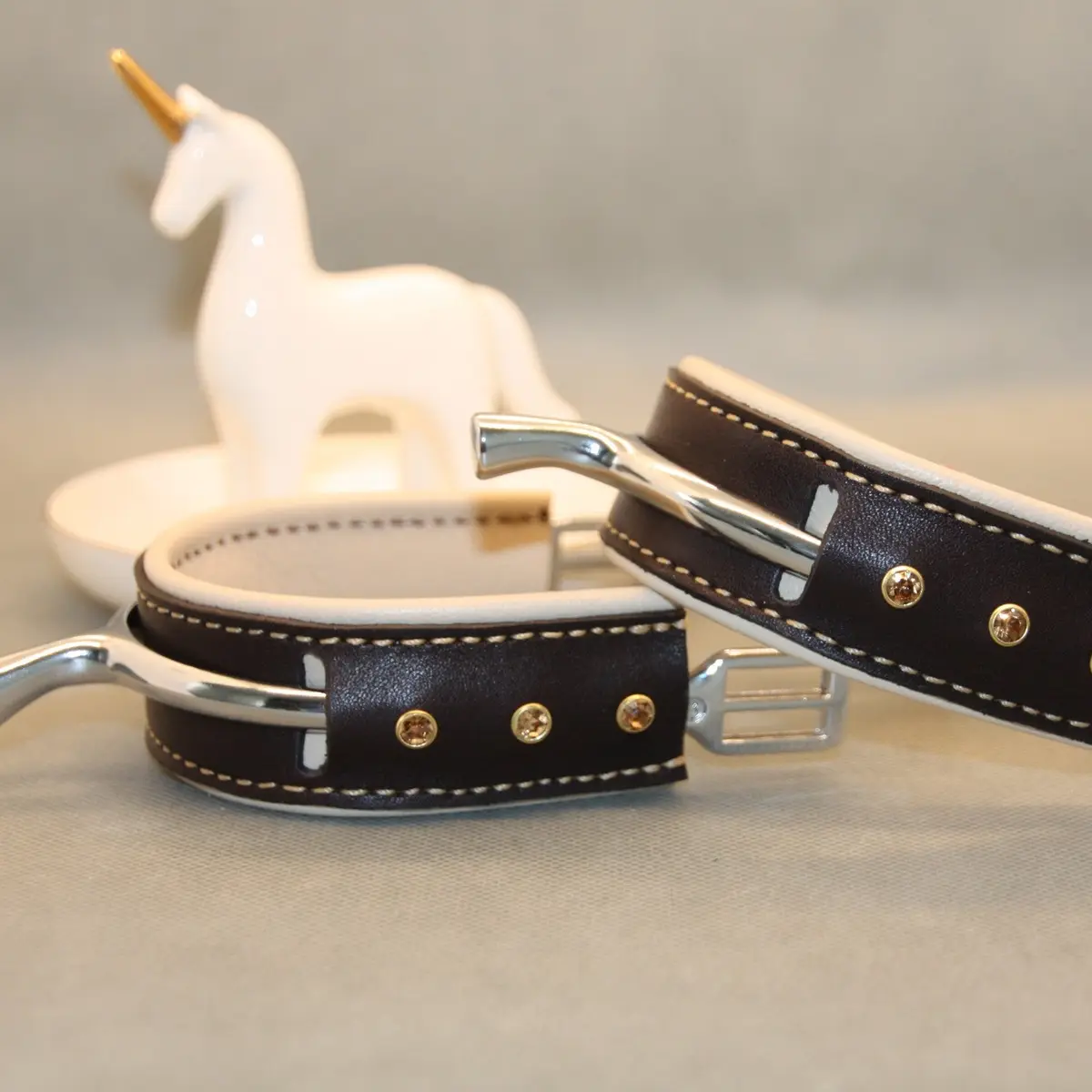 Diamanté spur straps 2
