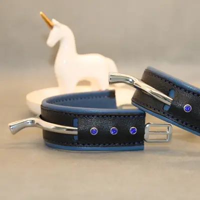 Diamanté spur straps 3
