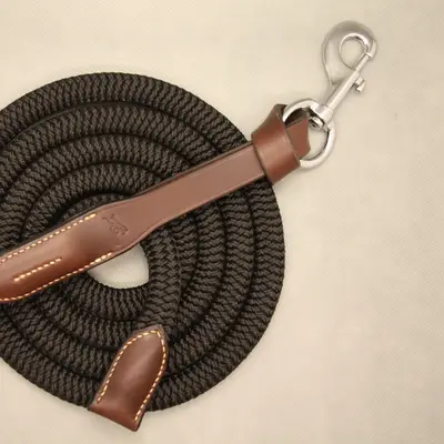 Leather and rope lead rope 3