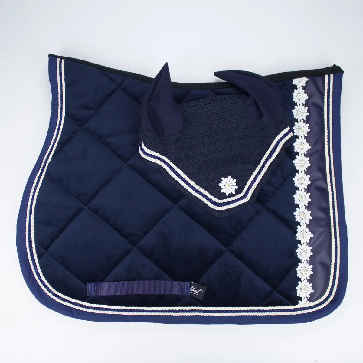 Aballo navy blue saddle pad 2
