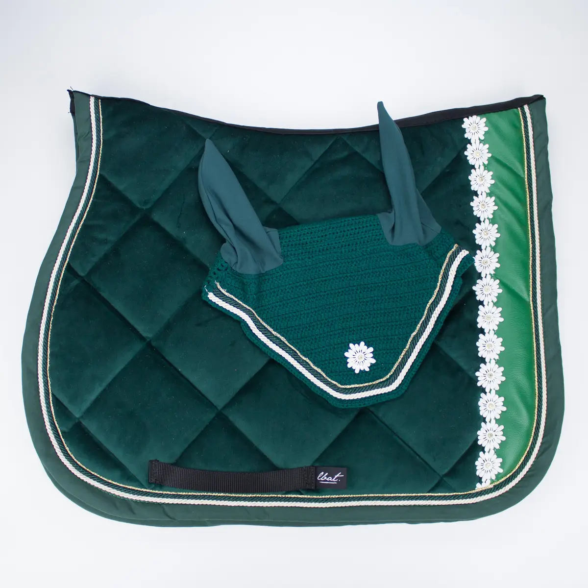 Aballo pine green saddle pad 2