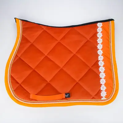 Aballo orange saddle pad 1