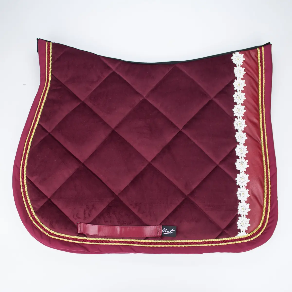 Aballo burgundy saddle pad