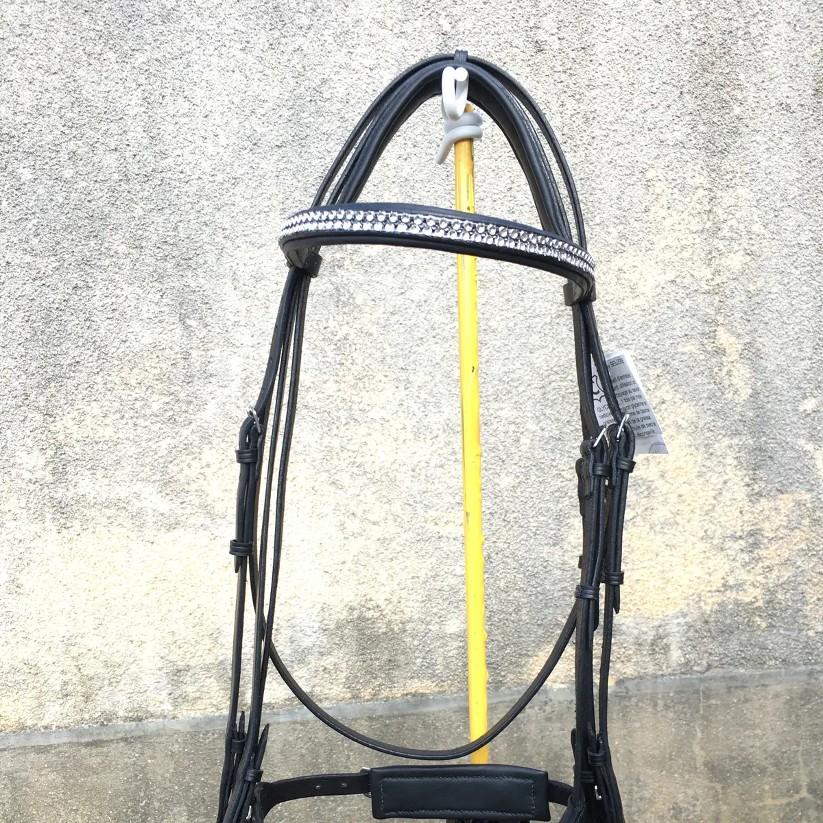 Single-piece dressage bridle