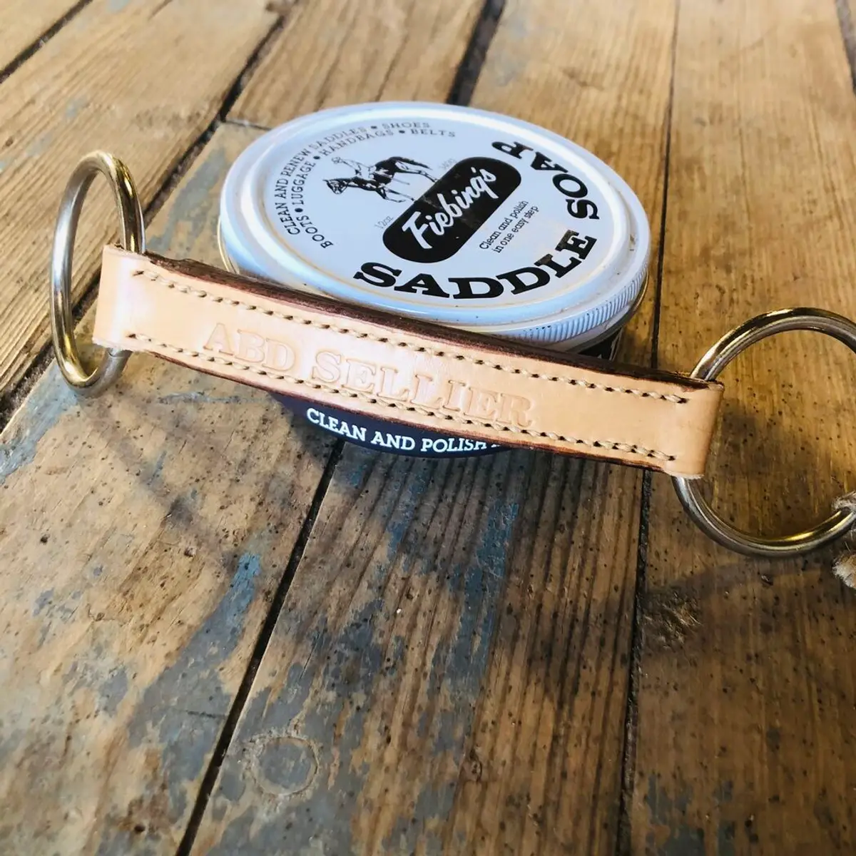 Flat leather bit - 60mm rings 2