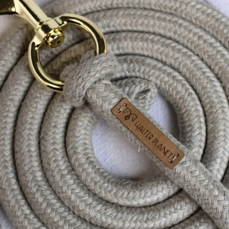 Round natural hemp lead rope 4