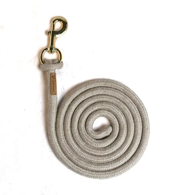 Round natural hemp lead rope