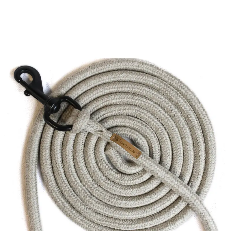 Round natural hemp lead rope 2