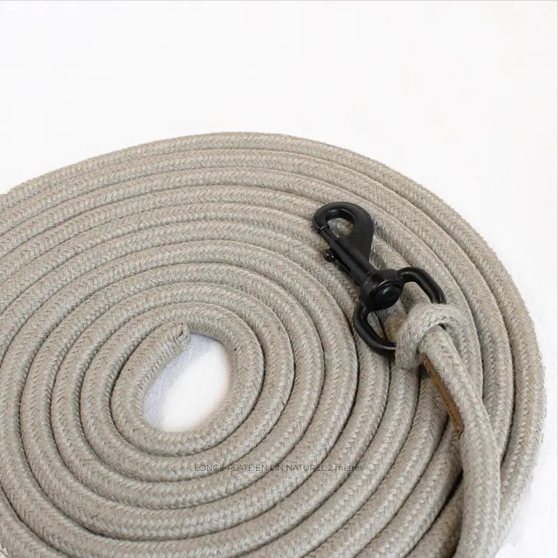 Round natural hemp lead rope 7