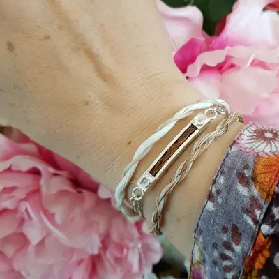 Silver horseshoe bracelet 2